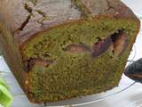 Cake sans gluten au thé matcha et figues