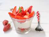 Fraisier en verrine sans gluten ni lactose