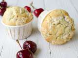 Muffins crumble aux cerises sans gluten