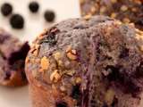 Muffins sans gluten myrtille – banane