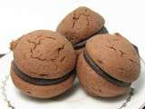 Whoopies sans gluten au chocolat et cacahuete