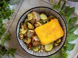 Bol de légumes et tofu pané incroyablement croustillant