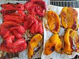 Bruschette  aux poivrons rôtis et au fromage de cajou, une recette aux couleurs de l'été