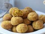 Croquettes de lentilles corail et petits légumes, à manger avec les doigts