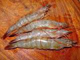 Gambas : Gambas � la plancha aux l�gumes