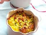 Gratin aux courgettes et au fromage frais