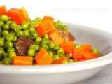 Tajine aux petits pois et carottes