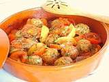 Tajine de boulettes de maquereaux au riz