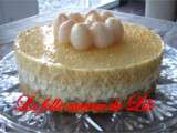 Gateau croustillant chocolat blanc mangue