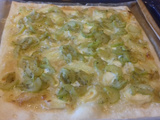 Pizza chèvre courgettes