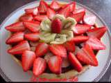 Tarte aux fruits et au chocolat