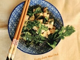 Espadon (ou thon) mariné aux herbes fraîches