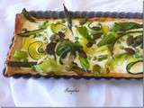 Tarte en vert et blanc