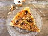 Tarte fine boursin champignons