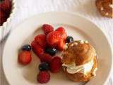 Choux chantilly aux fruits rouges