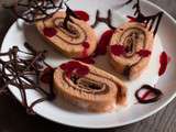 Gâteau roulé au chocolat d’Halloween