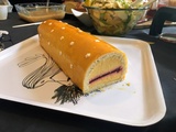 Bûche mangue framboise