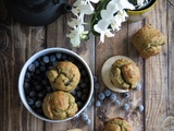 Banana muffins aux myrtilles