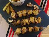 Brochettes de poulet au whisky