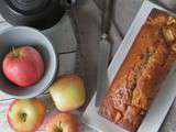 Cake aux pommes, noisette et chocolat