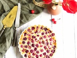 Clafoutis cerises-amande amère et au mascarpone