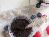 Confiture de framboises et myrtilles