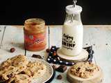 Cookies au beurre de cacahuètes, noisettes et chocolat noir