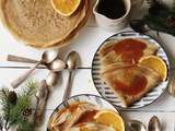 Crêpes suzette au caramel-passion de Christophe Adam