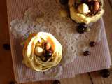 Cupcakes nids aux deux chocolats