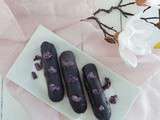 Eclairs au cassis et à la violette