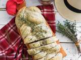 Fougasse au thym, pavot et citron confit