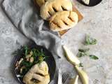 Fougasses aux poires et au bleu