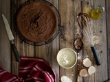 Gâteau au chocolat comme un nuage