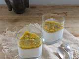 Panna cotta au lait de coco et fruits de la passion