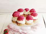 Paris-brest fraise-rhubarbe