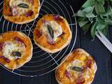 Pizzettes d'automne {Potimarron-mozza-grison}