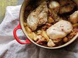 Poulet aux pommes et au châtaignes