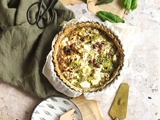 Quiche à l'oseille et aux courgettes