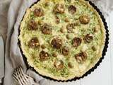 Quiche aux artichauts et roquette