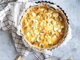 Quiche aux carottes, échalotes et feta