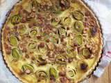 Quiche aux poireaux et noisettes