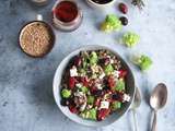 Salade de lentilles et épeautre au chou romanesco