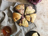 Scone cassis-vanille