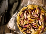 Tarte aux 2 pêches et amandes