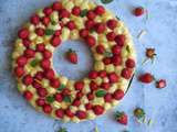 Tarte aux fraises et citron à la menthe