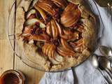 Tarte rustique aux poires et caramel