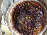 Tarte tatin aux oignons rouges