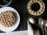 Tartelettes aux myrtilles et mousse de marron