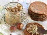 Beurre de champignons (vegan) & blinis à la noisette