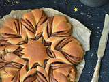 Brioche  flocon de neige  #Noël vegan